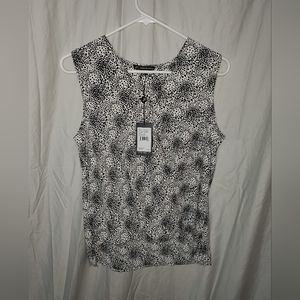 Adrianna Papell NWT M sleeveless wrap blouse